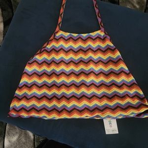 PRIDE KNIT HALTER TOP